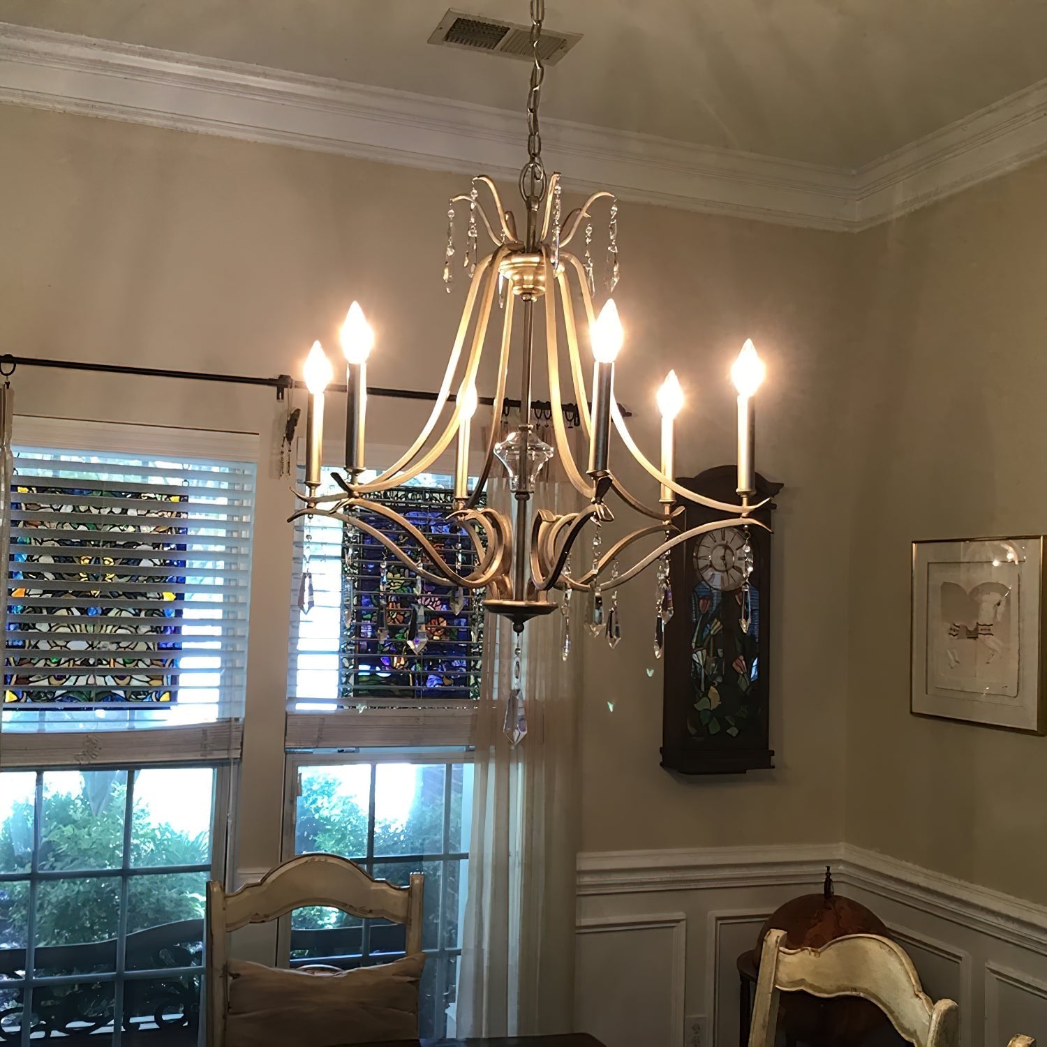 Lyra Postmodern Luxury Copper Crystal Chandelier - Lamp Copper