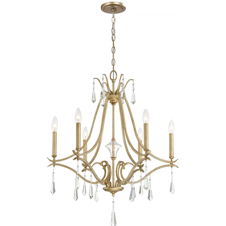 Lyra Postmodern Luxury Copper Crystal Chandelier - Lamp Copper