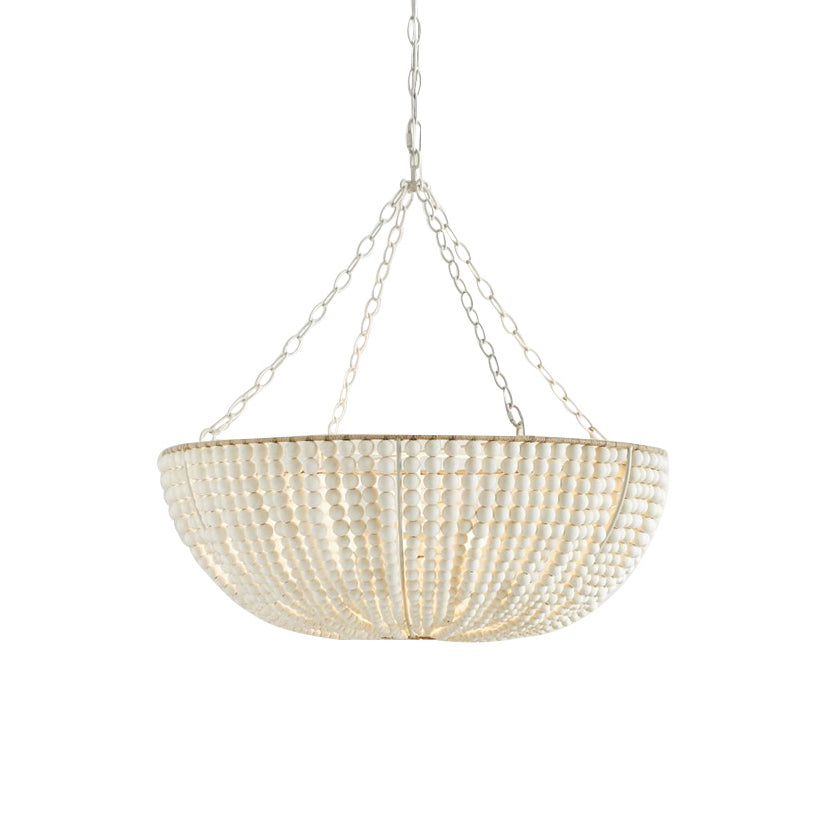Colora Postmodern Luxury Beaded Wood Chandelier - Lamp Copper