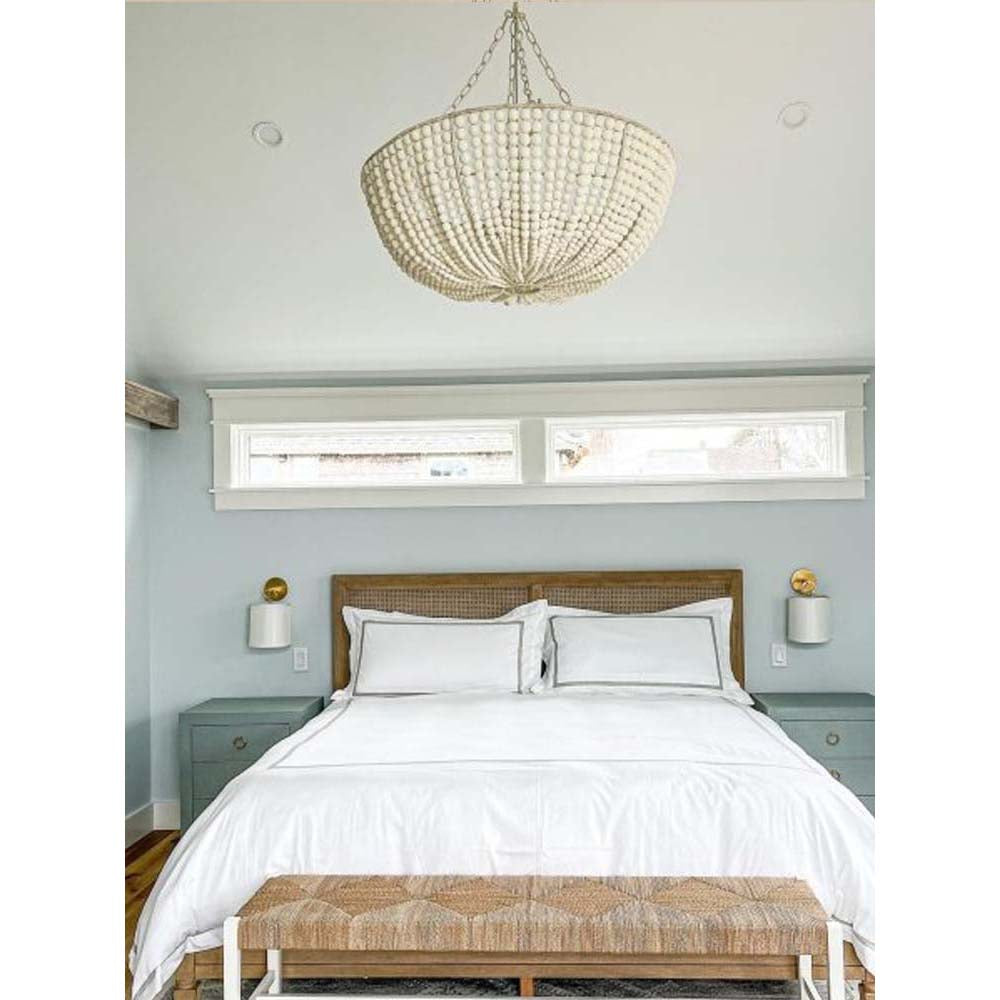 Colora Postmodern Luxury Beaded Wood Chandelier - Lamp Copper