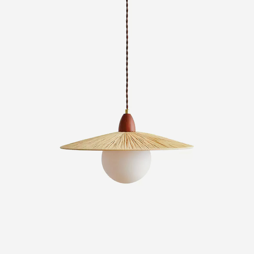 Briuna Suspension Rafia Organique Minimaliste - Neutralighting
