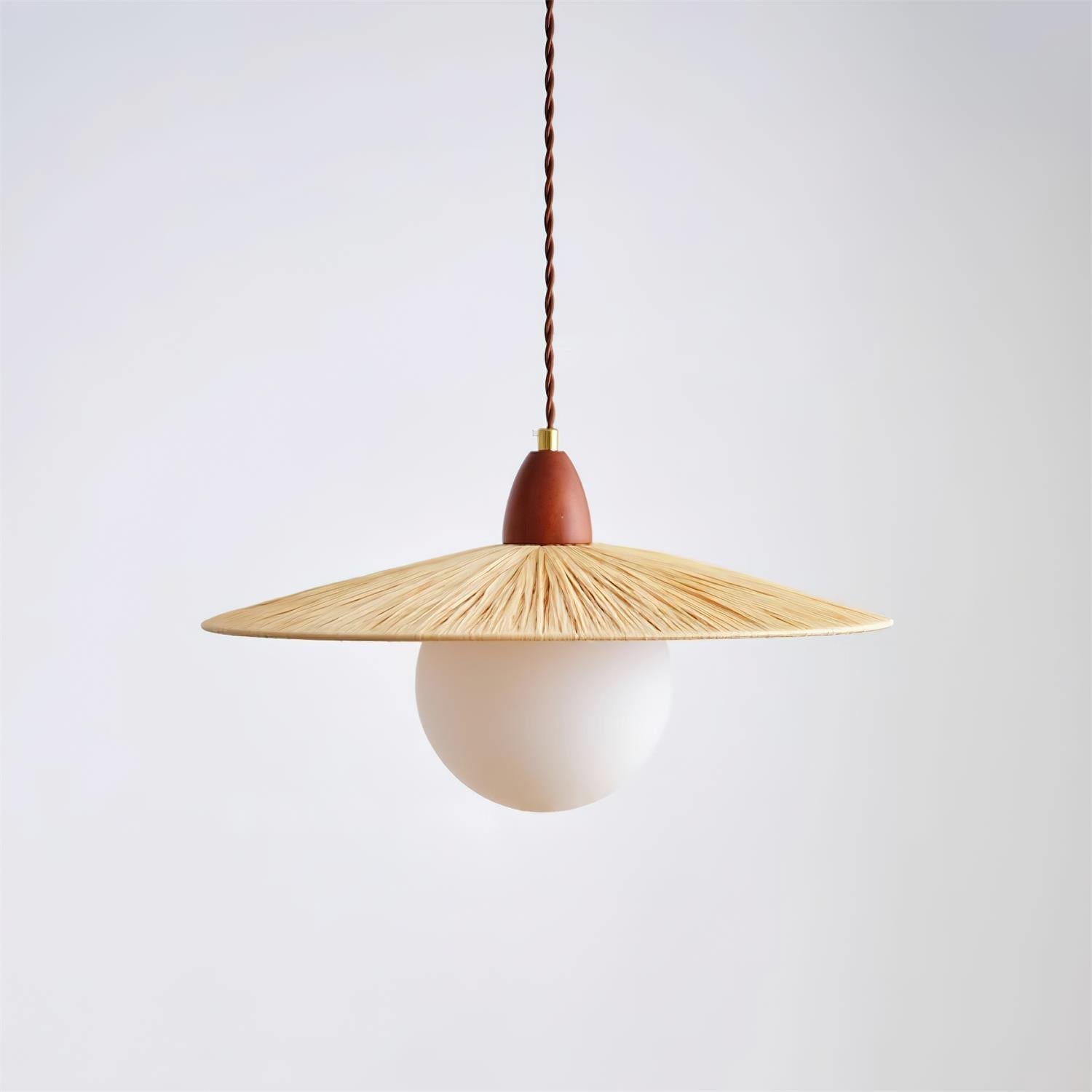 Briuna Suspension Rafia Organique Minimaliste - Neutralighting