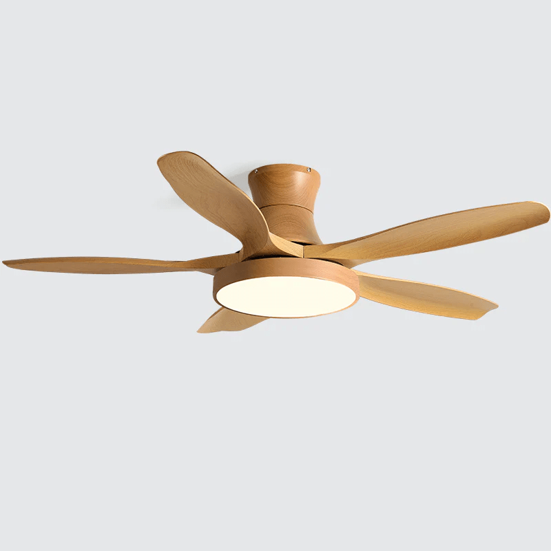 Plafonnier ventilateur StillWind éclairant une chambre