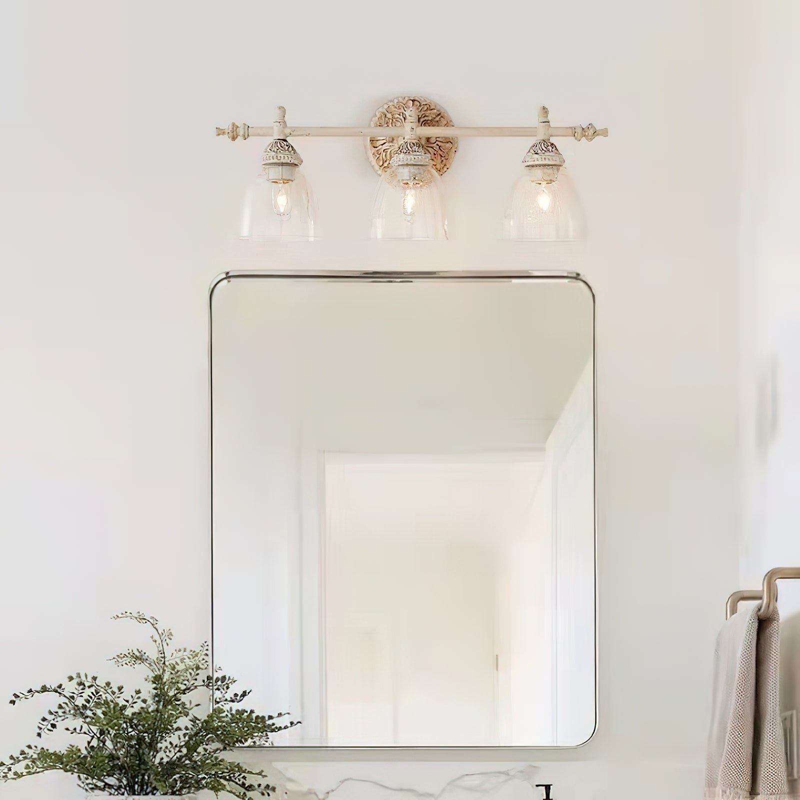 Orion Applique Murale Métal Verre Industrielle Vintage - Neutralighting