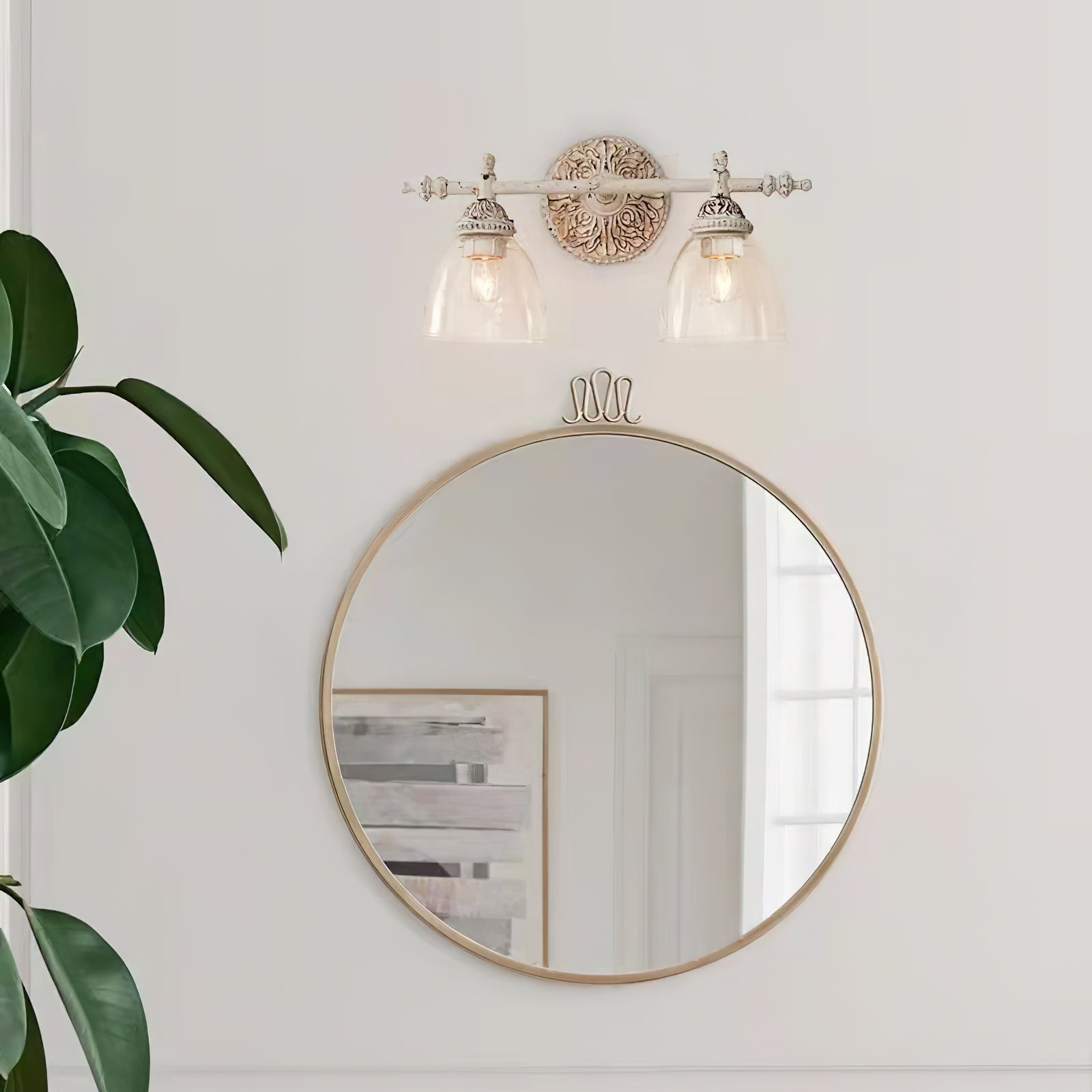 Orion Applique Murale Métal Verre Industrielle Vintage - Neutralighting