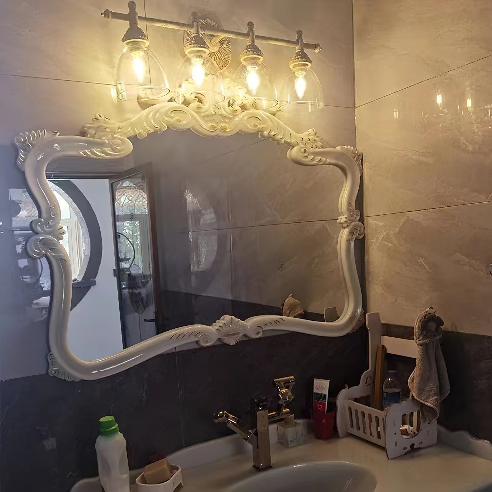Orion Applique Murale Métal Verre Industrielle Vintage - Neutralighting