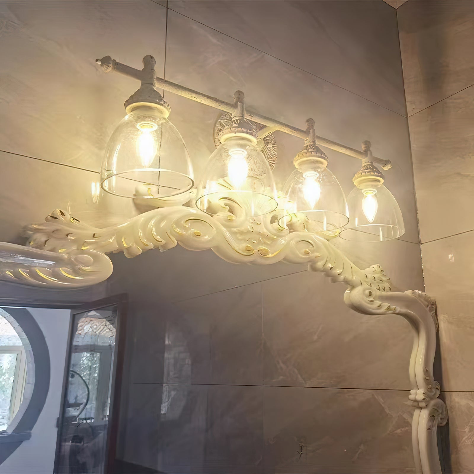 Orion Applique Murale Métal Verre Industrielle Vintage - Neutralighting