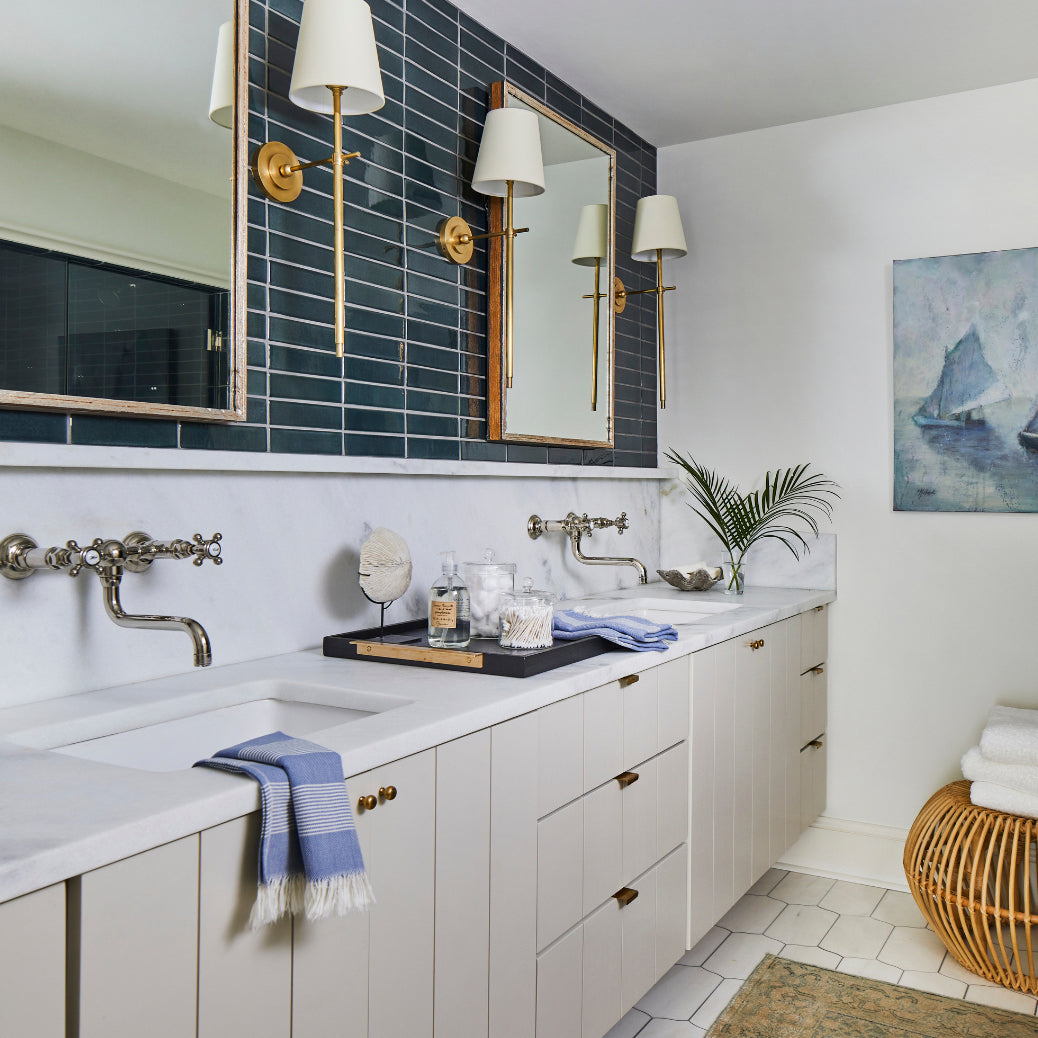 Theodore Applique Murale en Laiton et Tissu - Neutralighting