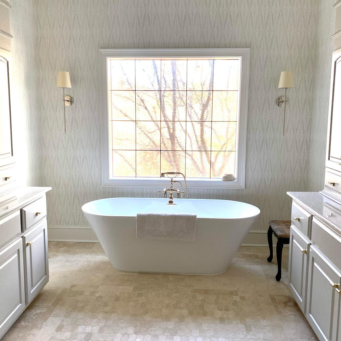 Theodore Applique Murale en Laiton et Tissu - Neutralighting