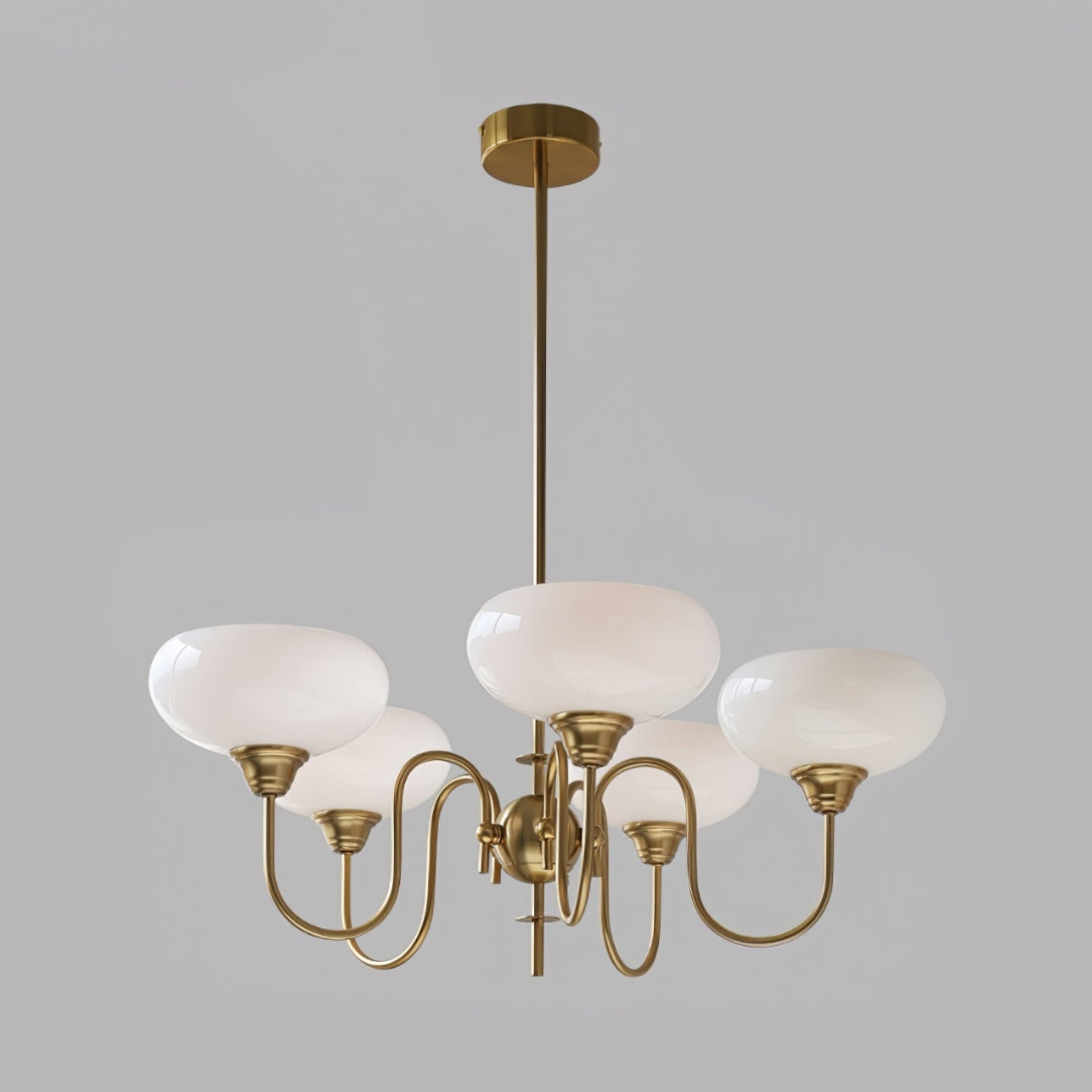 Arisha Vintage LED Métal Verre Lustre Salon