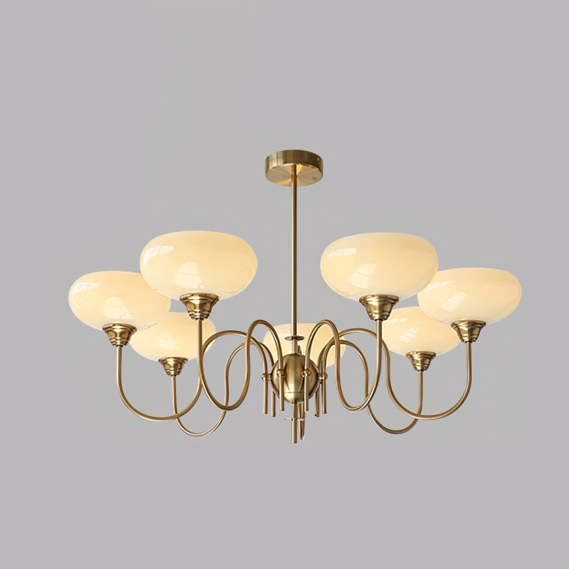 Arisha Vintage LED Métal Verre Lustre Salon