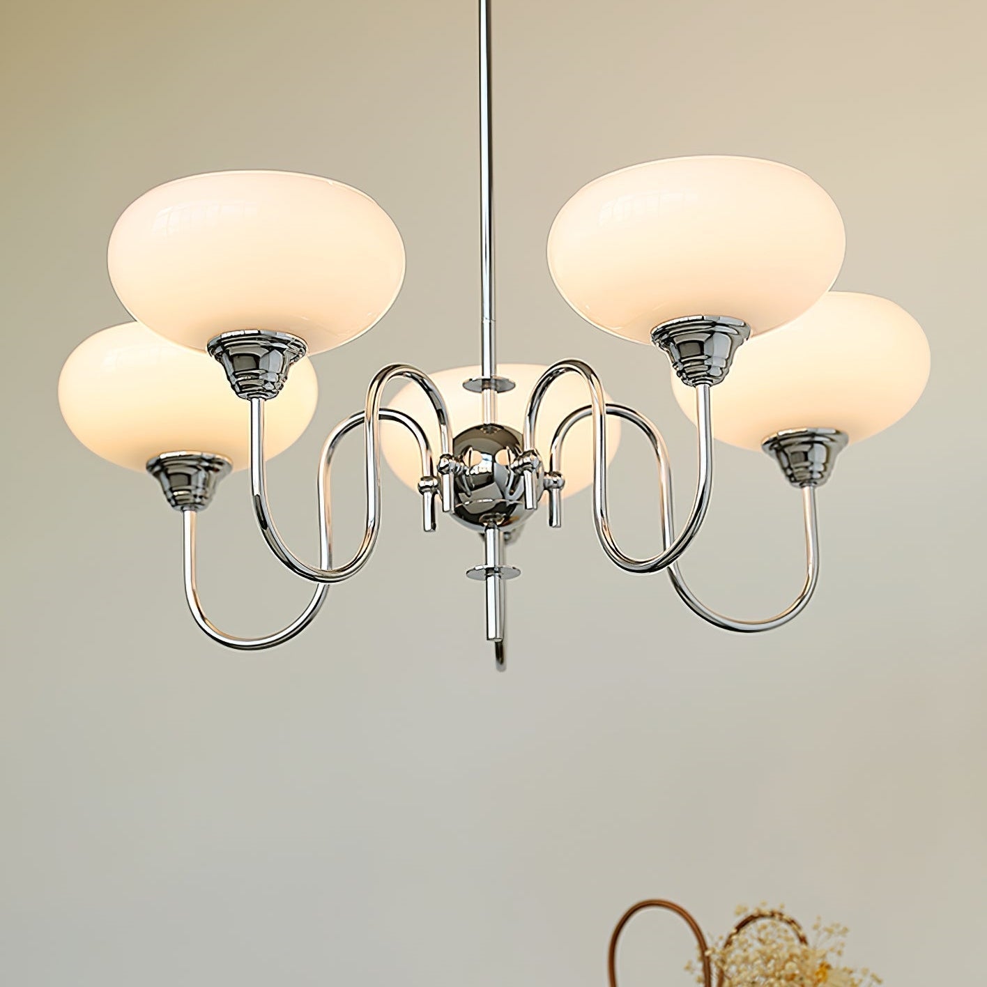 Arisha Vintage LED Métal Verre Lustre Salon