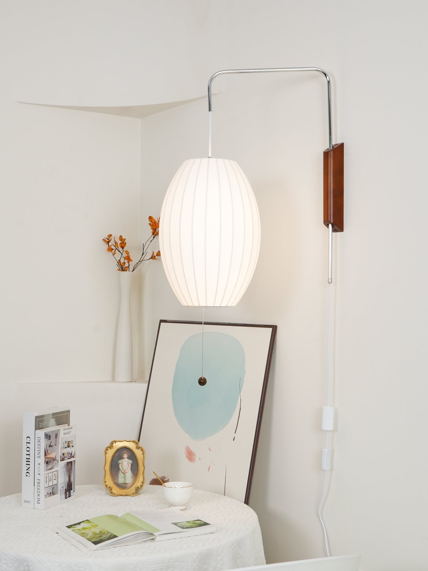 Lustra Wall Sconce Walnut Ball - Neutralighting