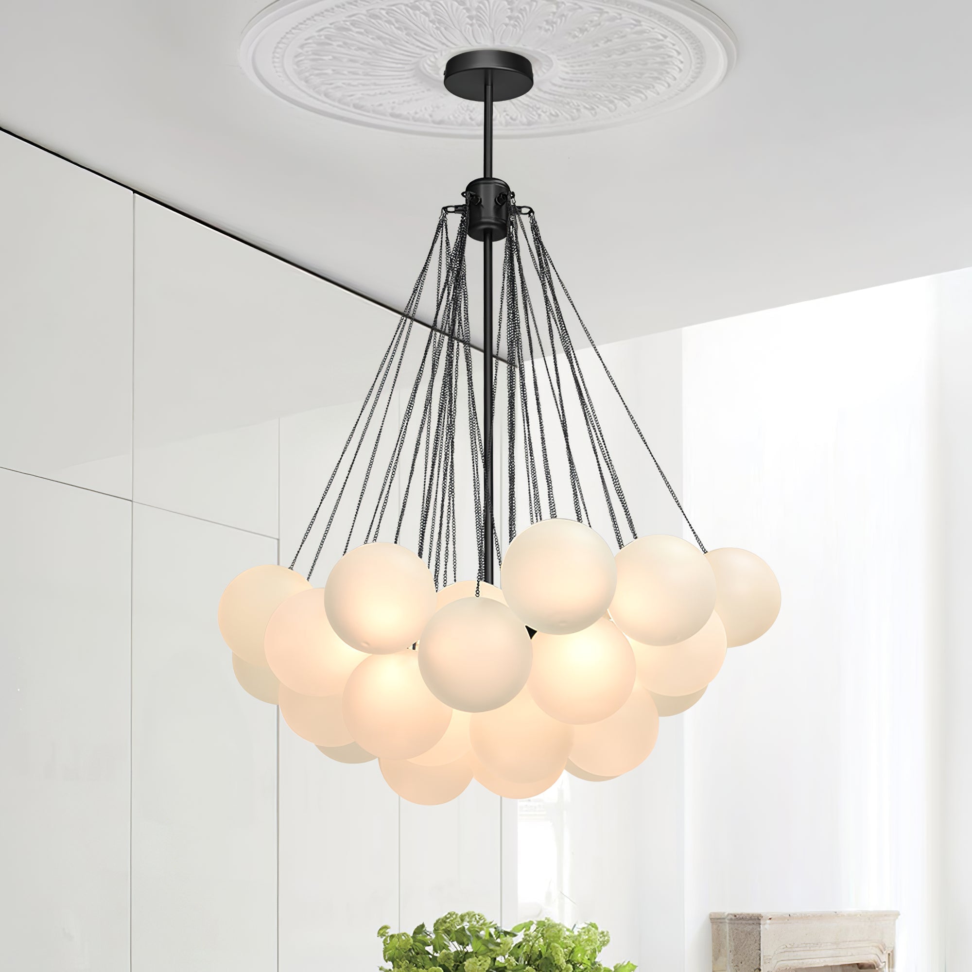 Fayne Suspension Bulle à Globe en Verre - Neutralighting