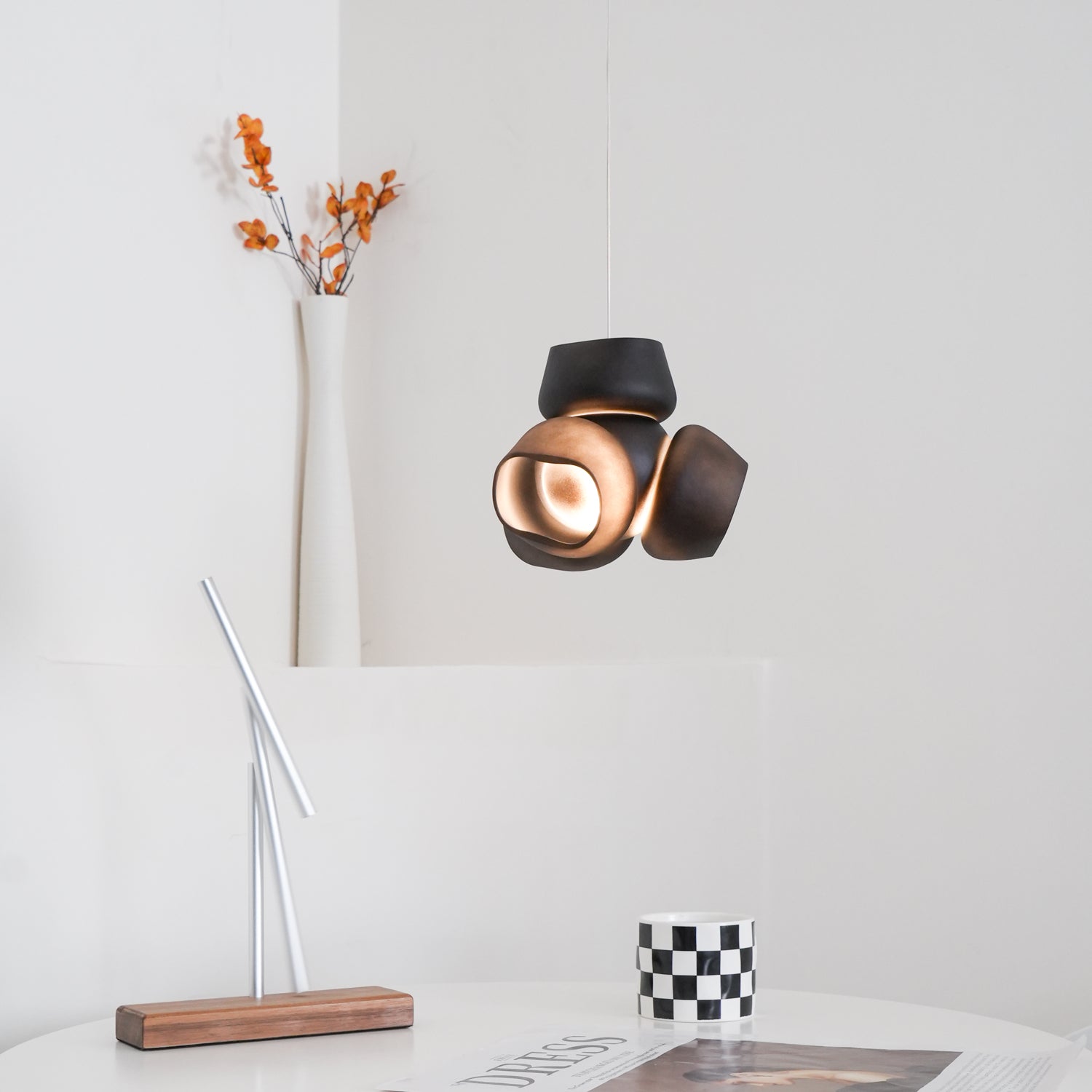 Ushaor Individual Creativity Glass Pendant Light - Lamp Copper