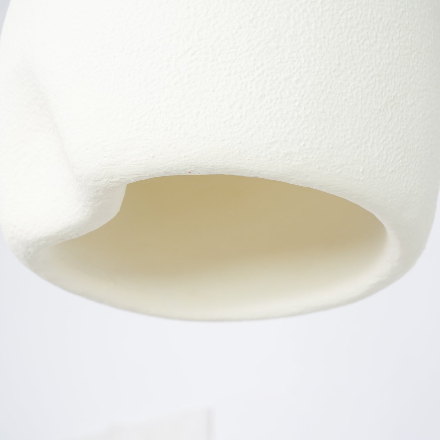 Solara Pendant Lamp Plaster Rounded Dome Wabi Sabi - Letslighting