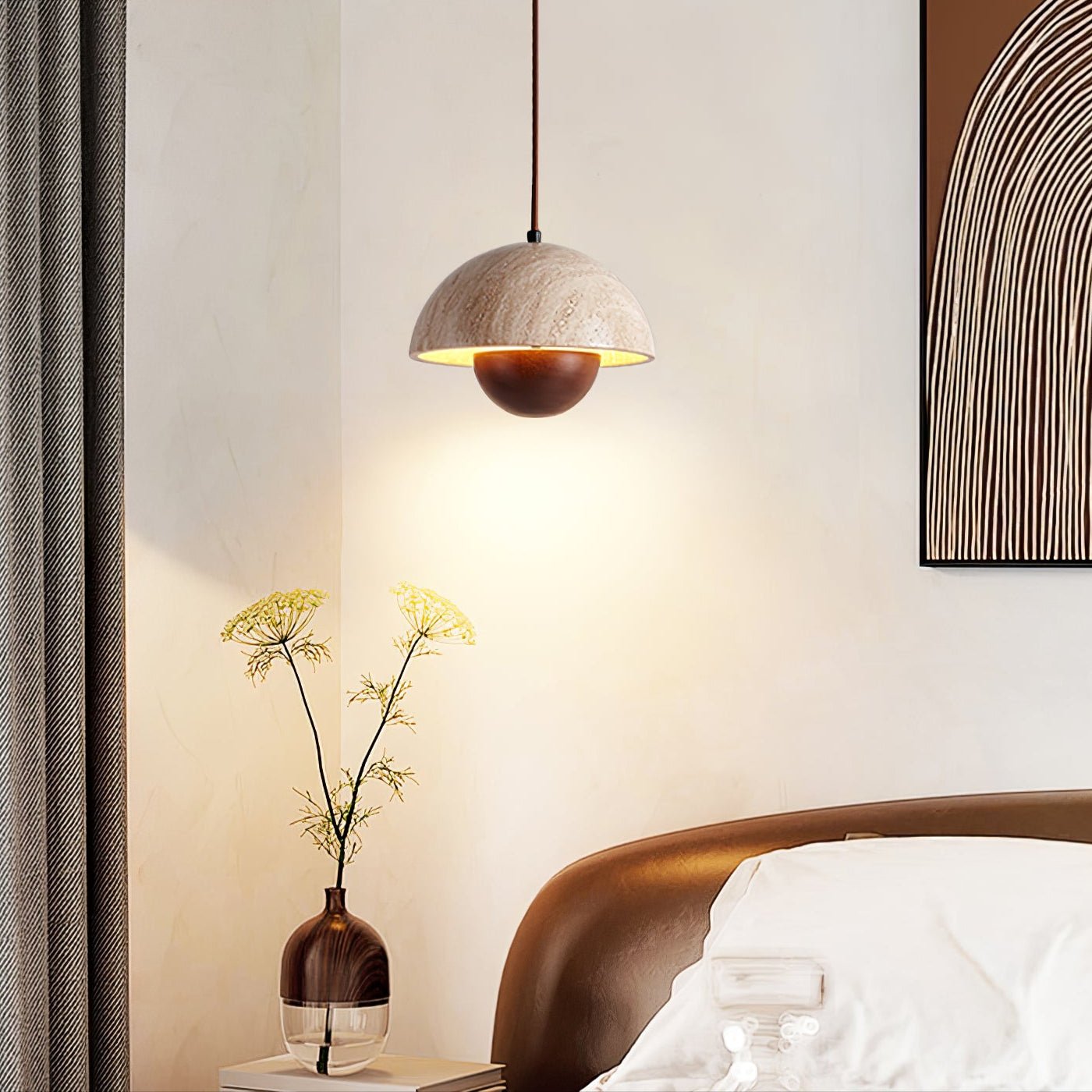 Ersile Travertine Pendant Light - Letslighting