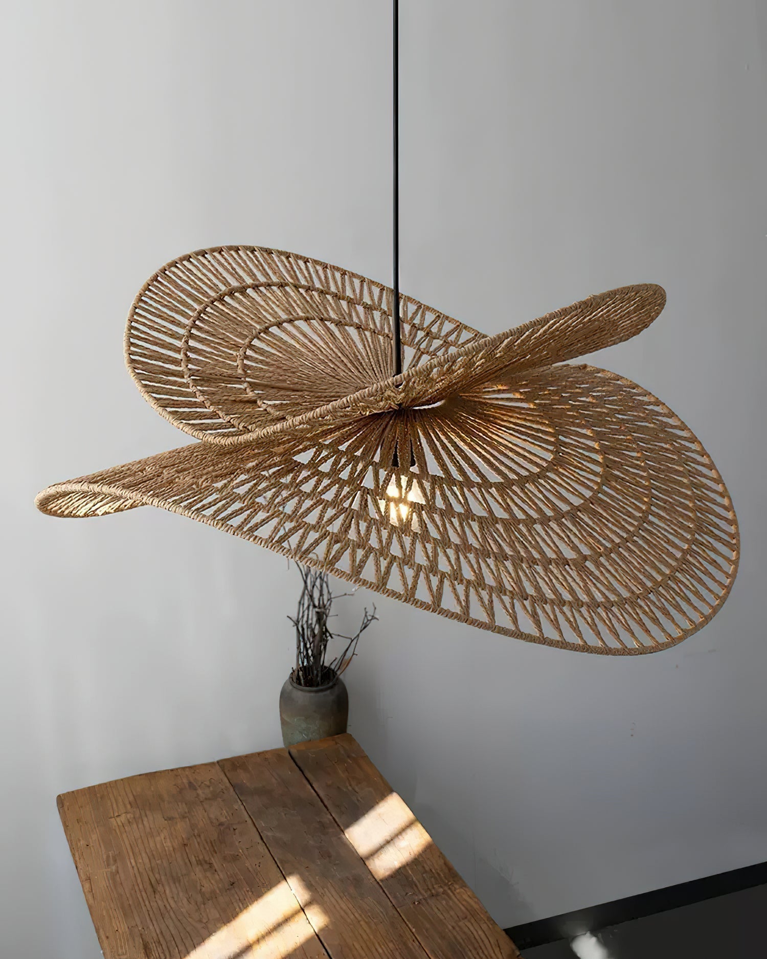 Bukolique Suspension Rotin Floraison - Neutralighting