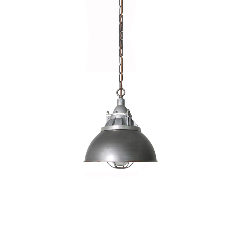 Celest Vintage Industrial Cage Metal Glass Pendant Light - Lamp Copper