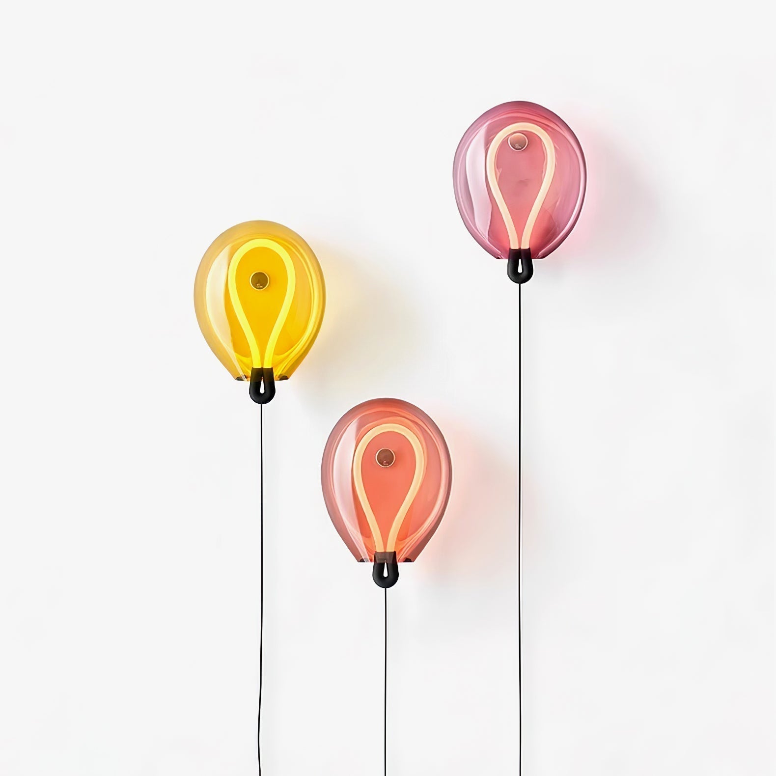 Lysolila Premium Nordic Art Glass Wall Light - Neutralighting