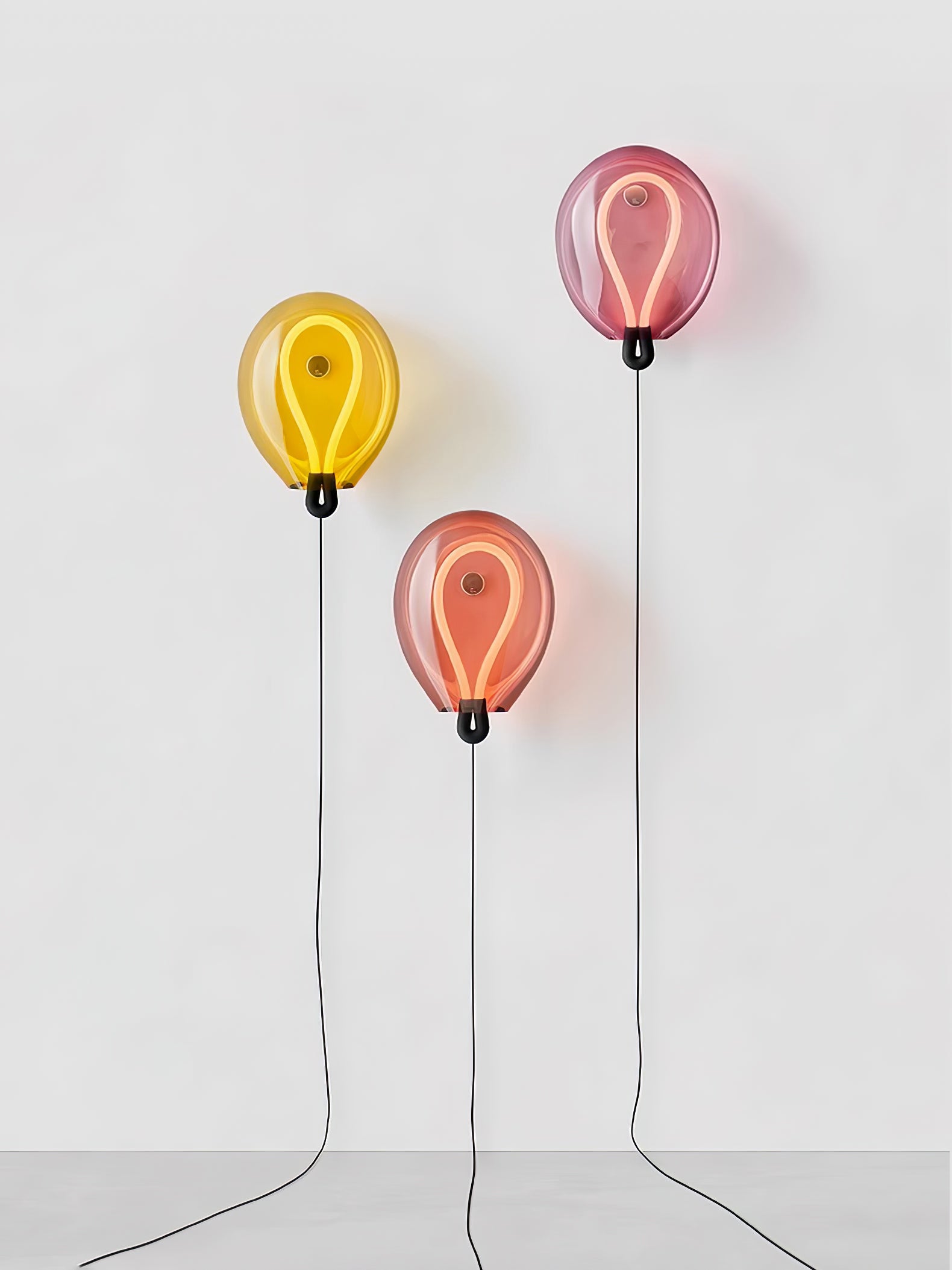 Lysolila Premium Nordic Art Glass Wall Light - Neutralighting