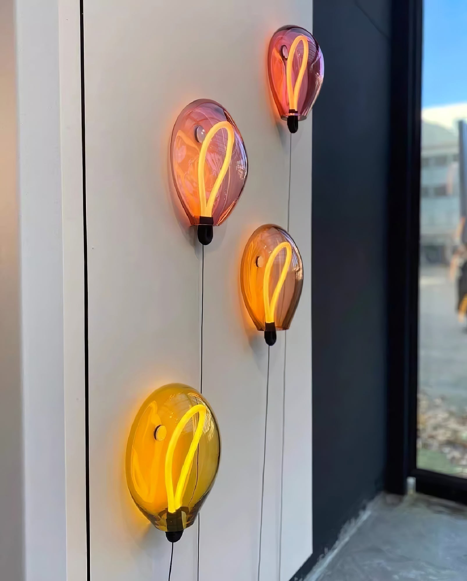 Lysolila Premium Nordic Art Glass Wall Light - Neutralighting
