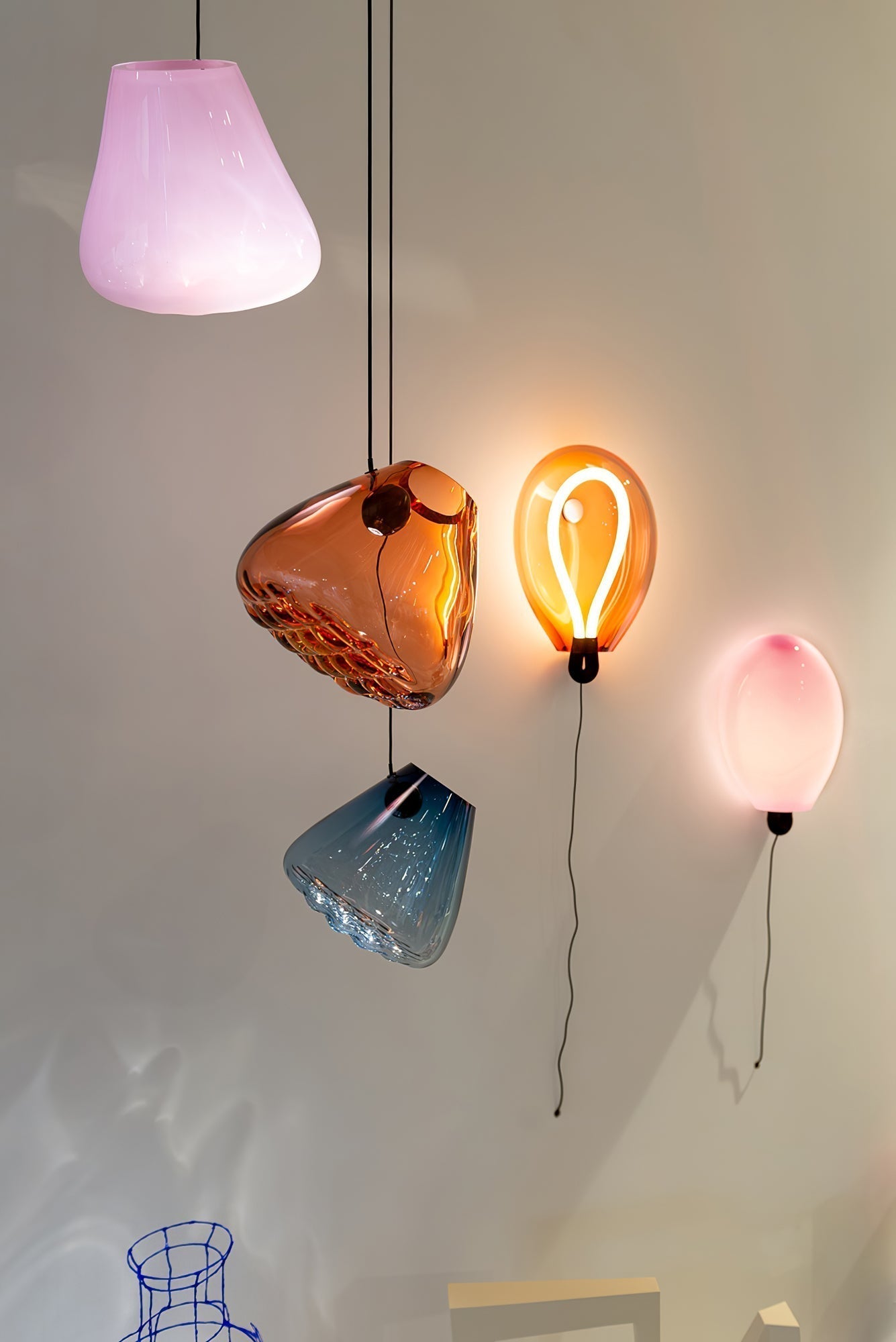 Lysolila Premium Nordic Art Glass Wall Light - Neutralighting