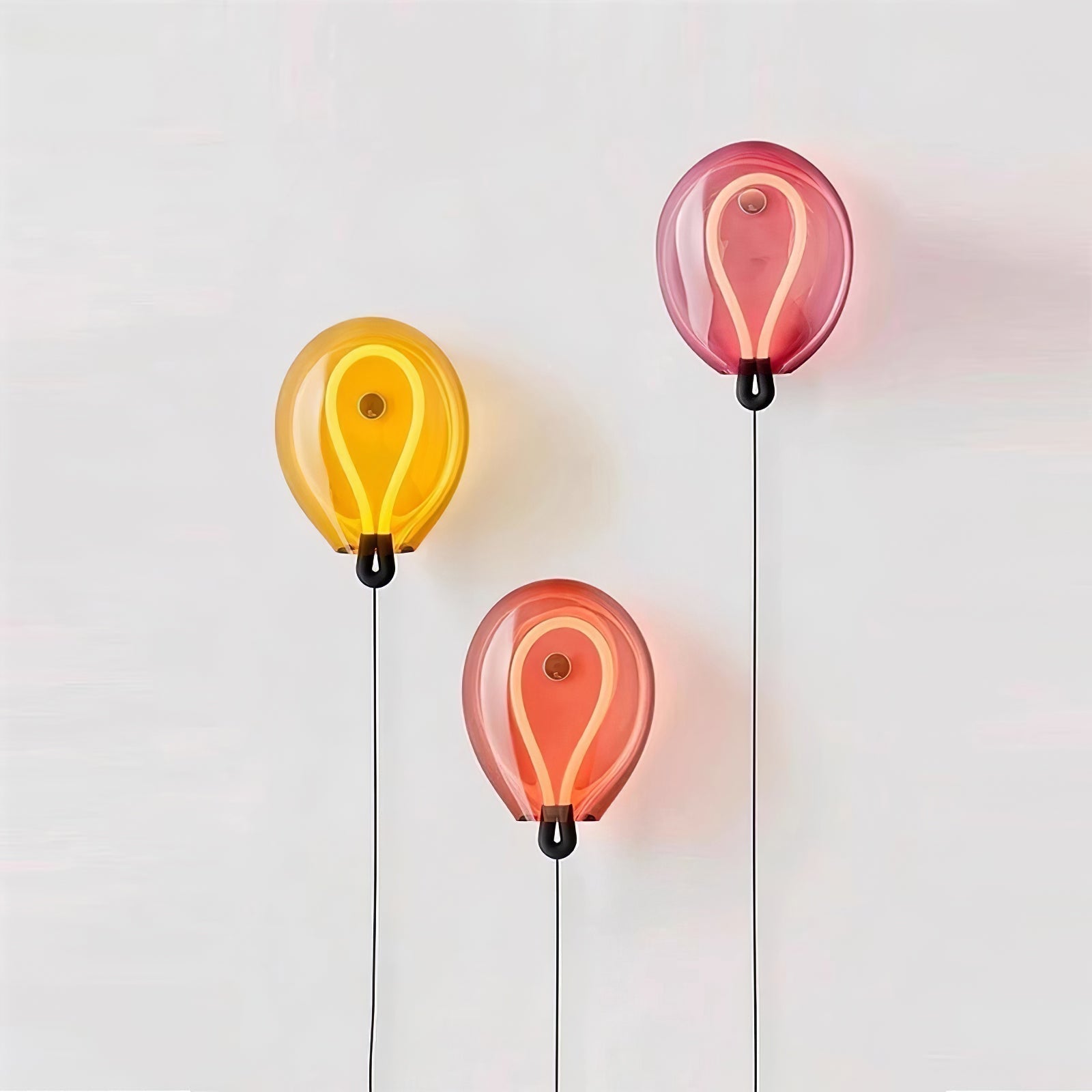 Lysolila Premium Nordic Art Glass Wall Light - Neutralighting