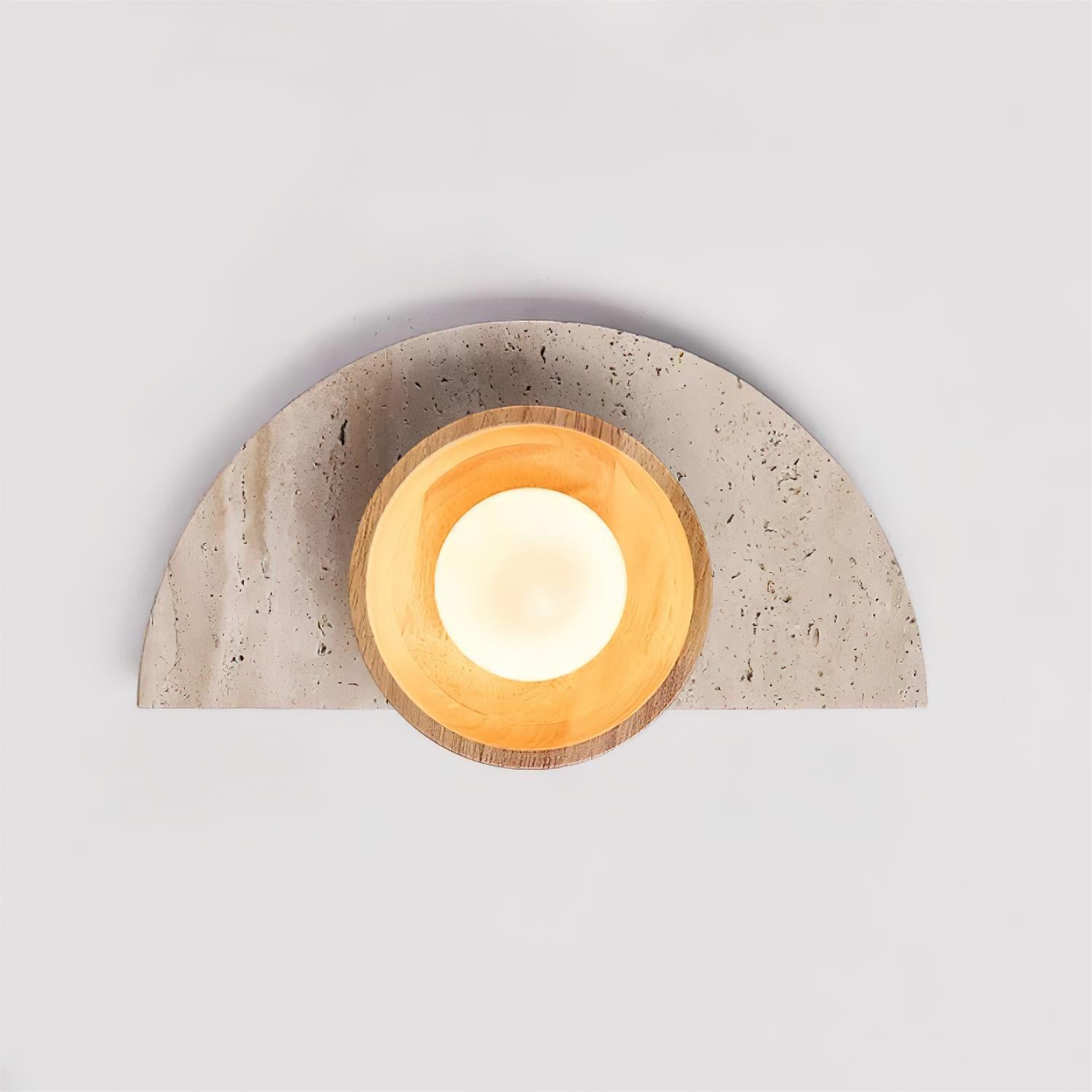 Solaro Applique Murale Moderne En Travertin - Neutralighting