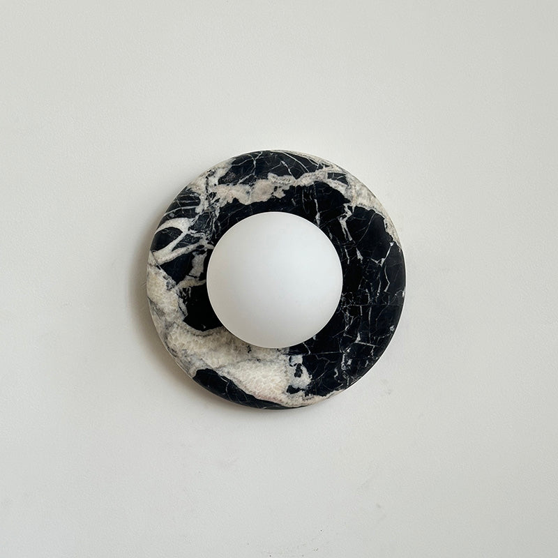 Uvinos Modern Minimalist Black Marble Sconce Wall Lamp - Lamp Copper