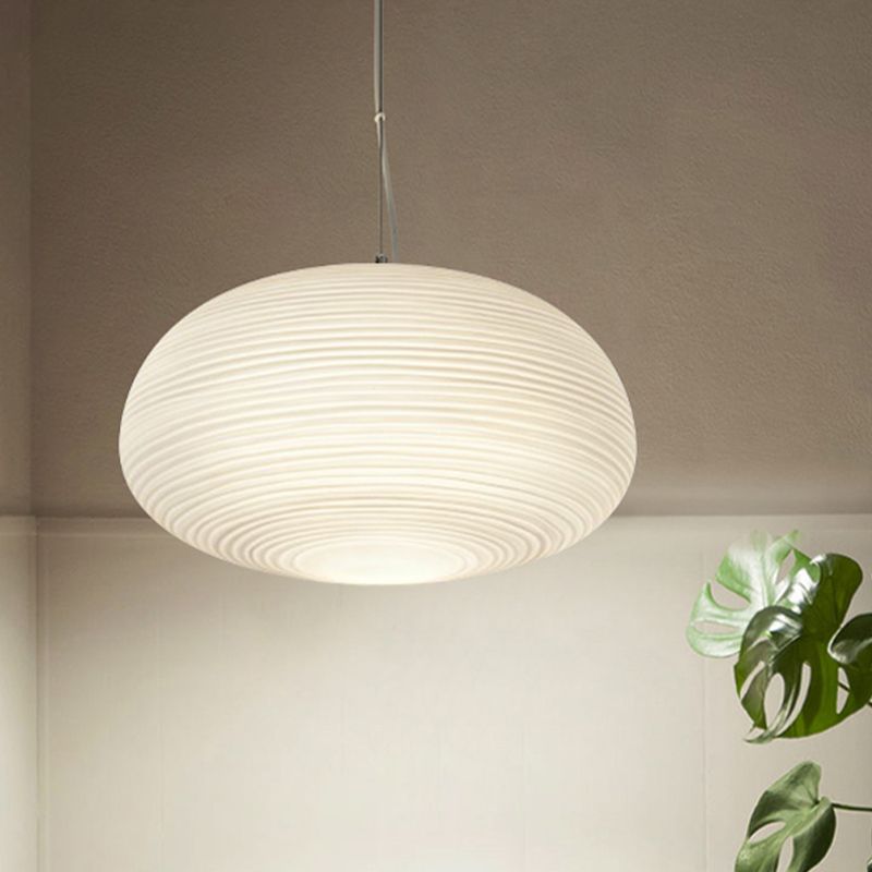 Ritta Design LED Suspension Blanc Verre Métal Chambre à coucher - Neutralighting