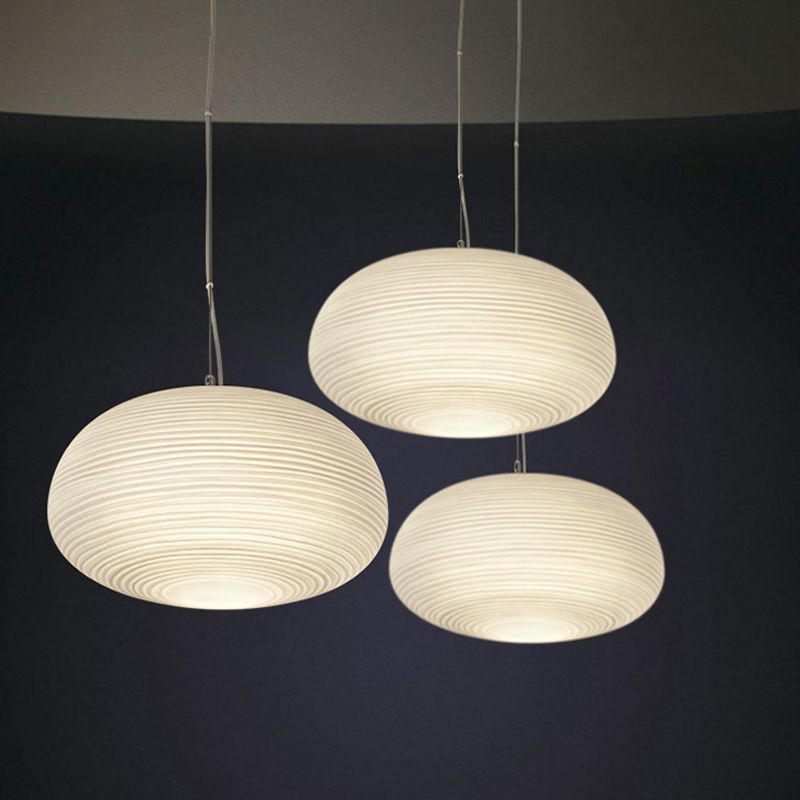 Ritta Design LED Suspension Blanc Verre Métal Chambre à coucher - Neutralighting