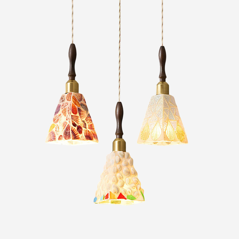 Cabana Pendant Lamp Coastal Shell Motifs - Letslighting