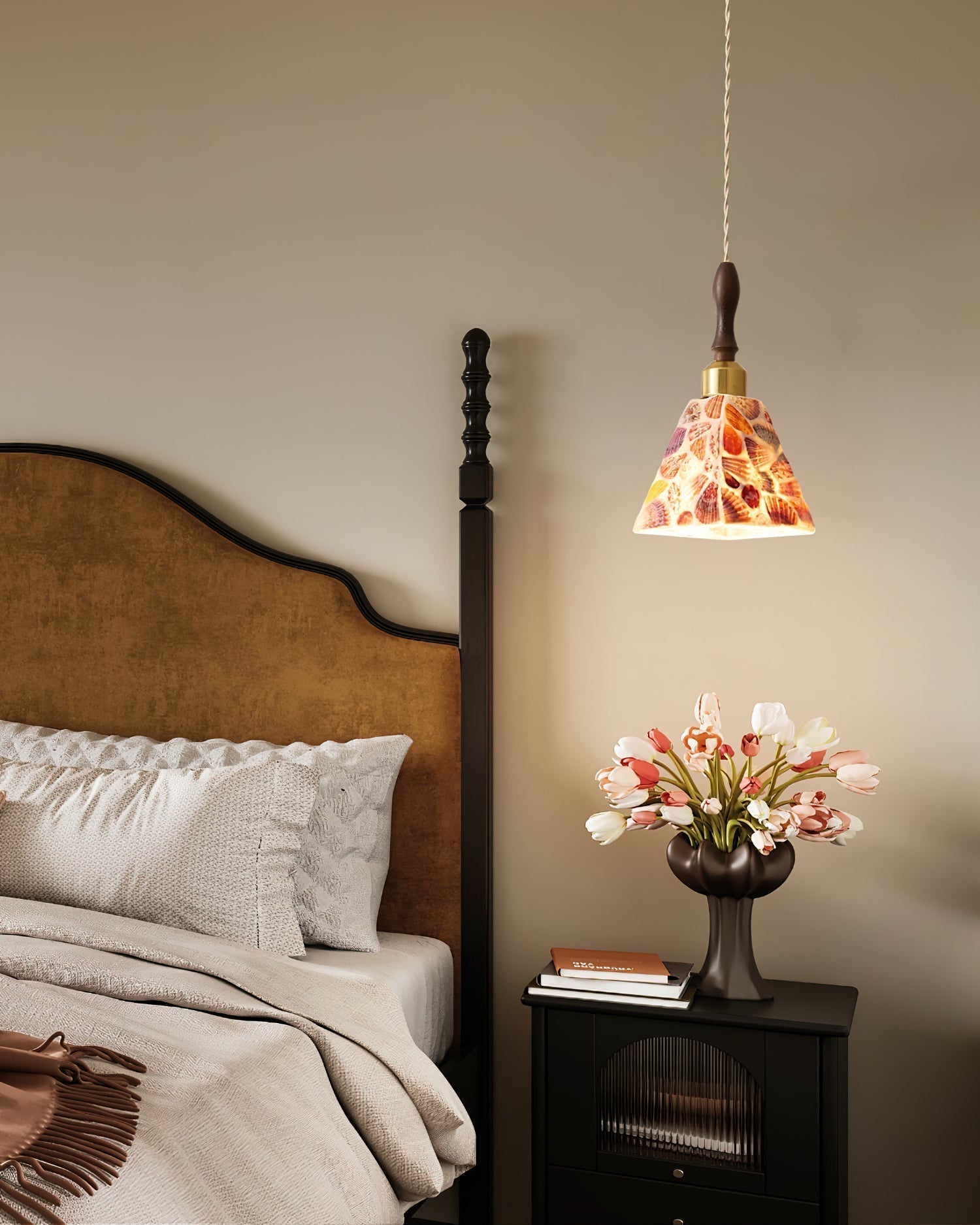 Cabana Pendant Lamp Coastal Shell Motifs - Letslighting