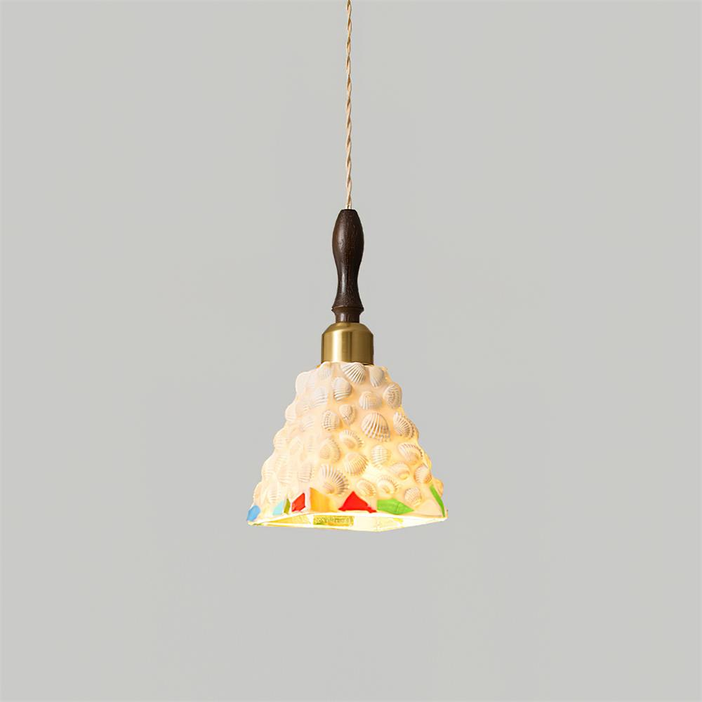 Cabana Pendant Lamp Coastal Shell Motifs - Letslighting