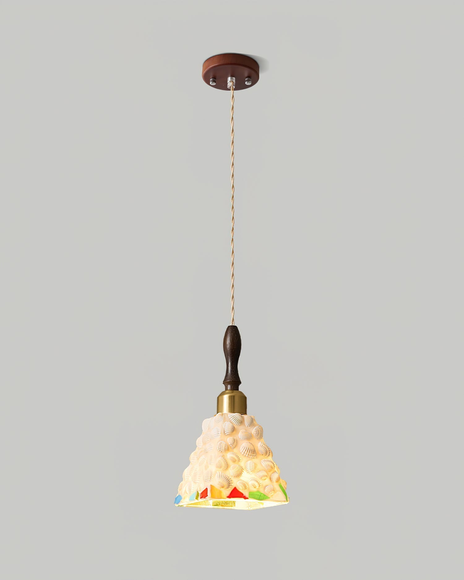 Cabana Pendant Lamp Coastal Shell Motifs - Letslighting