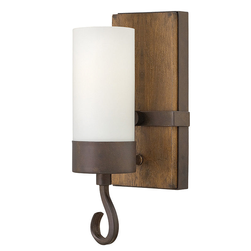 Elara Modern Minimalist Wooden Glass Wall Lamp - Lamp Copper
