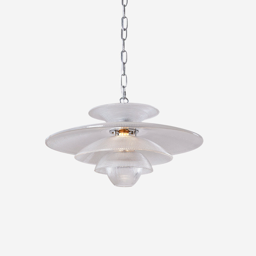 Cadenza Suspension en Verre Chrome Moderne - Neutralighting