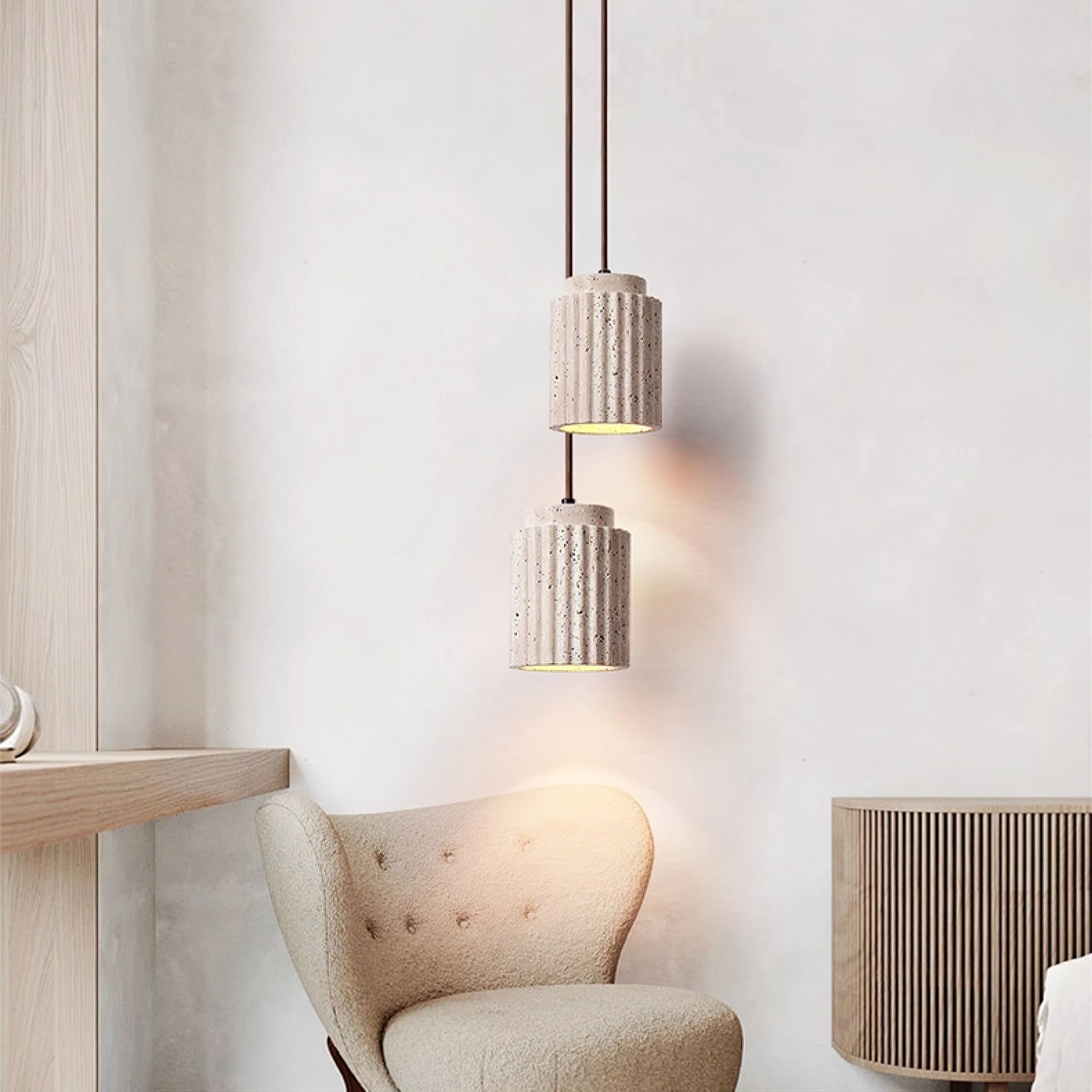 Mysolel Travertine Pendant Light - Letslighting