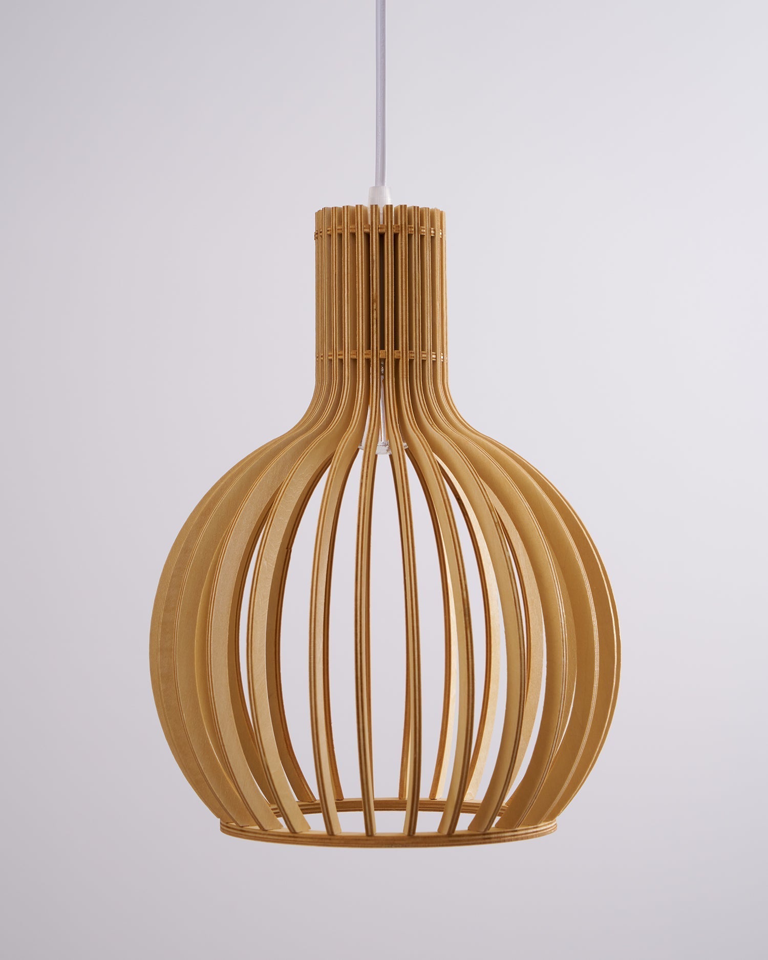 Cage Sculptural Birch Open-Frame Pendant Lamp - Letslighting
