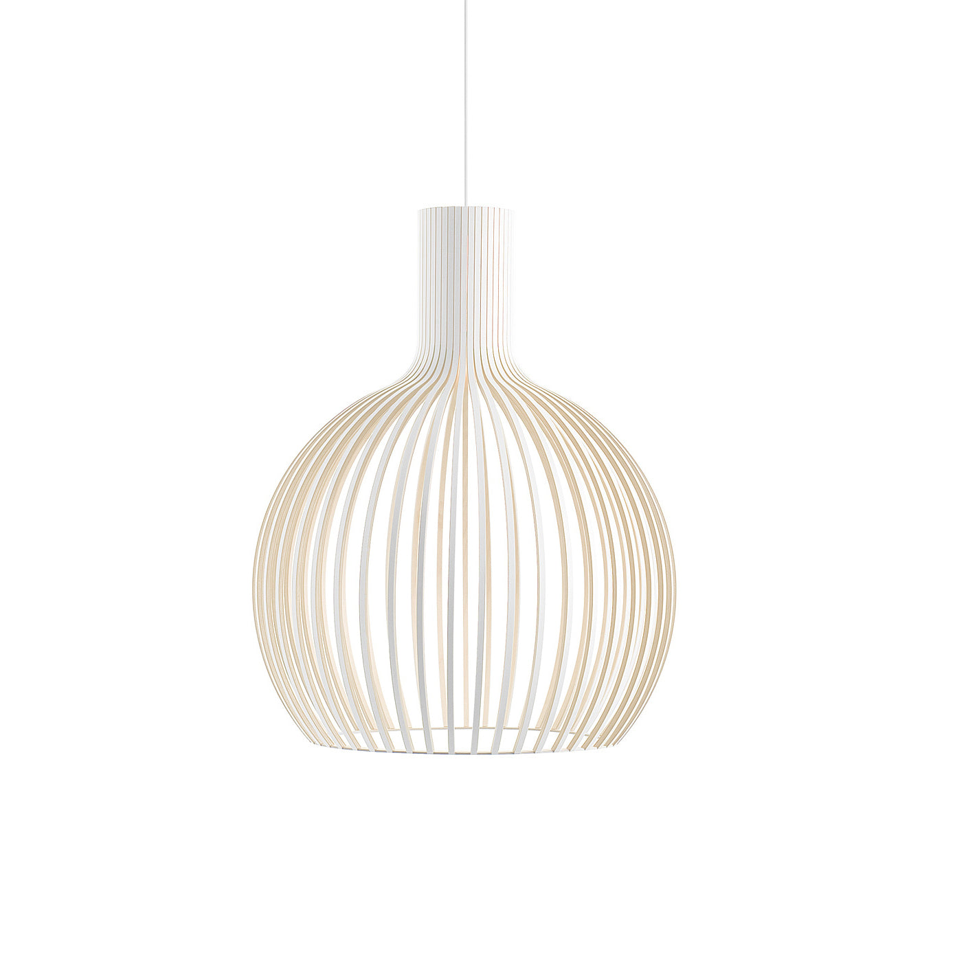 Cage Sculptural Birch Open-Frame Pendant Lamp - Letslighting