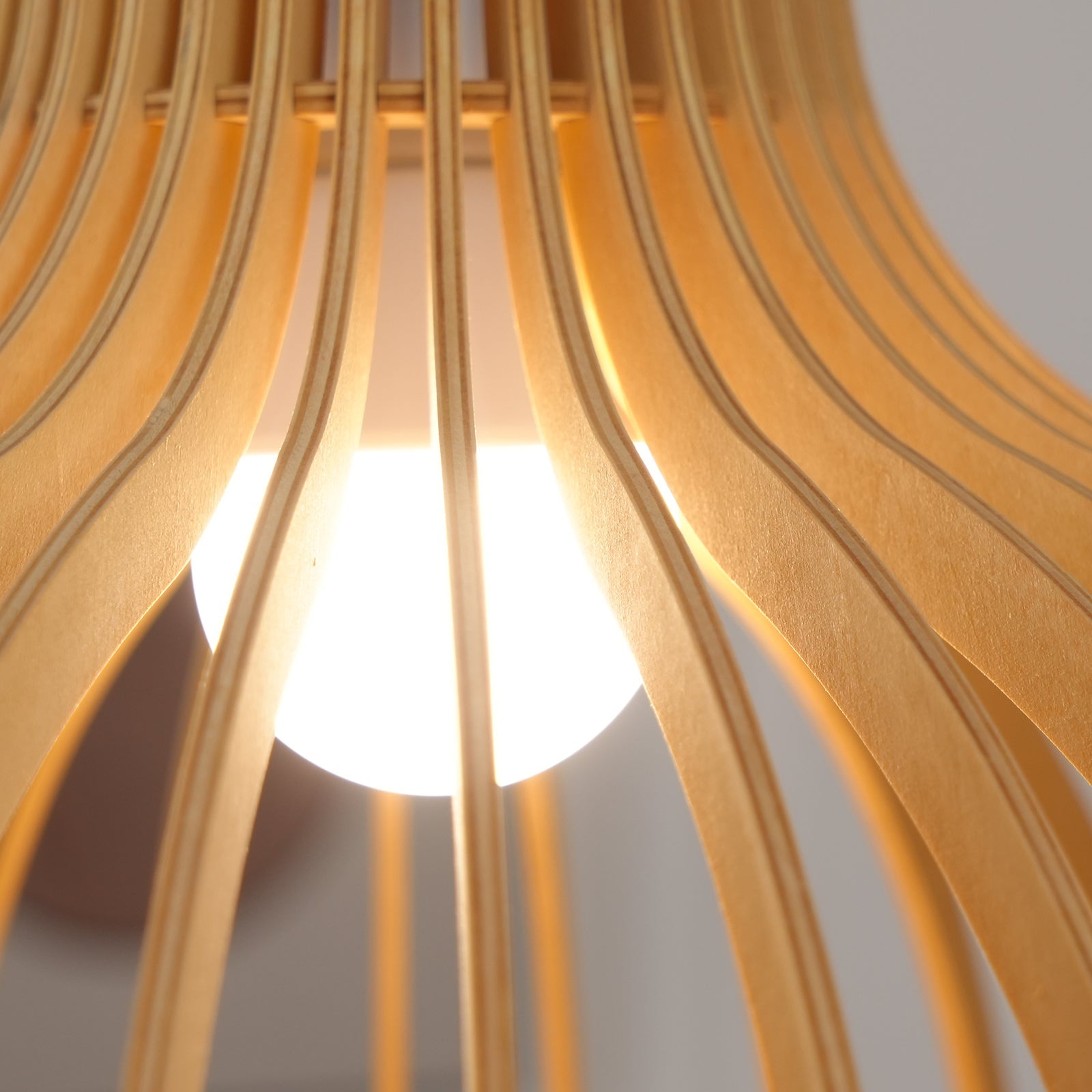 Cage Sculptural Birch Open-Frame Pendant Lamp - Letslighting