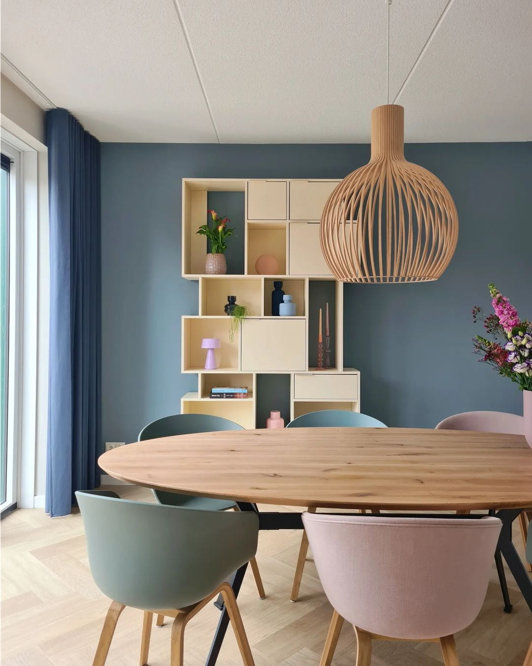 Cage Sculptural Birch Open-Frame Pendant Lamp - Letslighting
