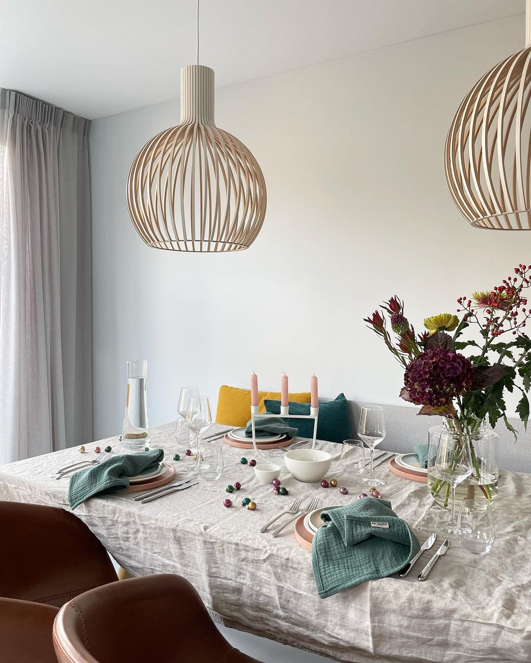Cage Sculptural Birch Open-Frame Pendant Lamp - Letslighting