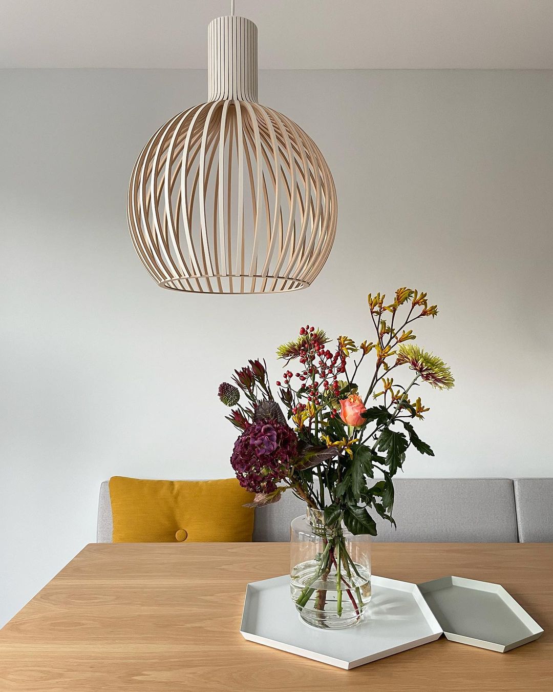 Cage Sculptural Birch Open-Frame Pendant Lamp - Letslighting