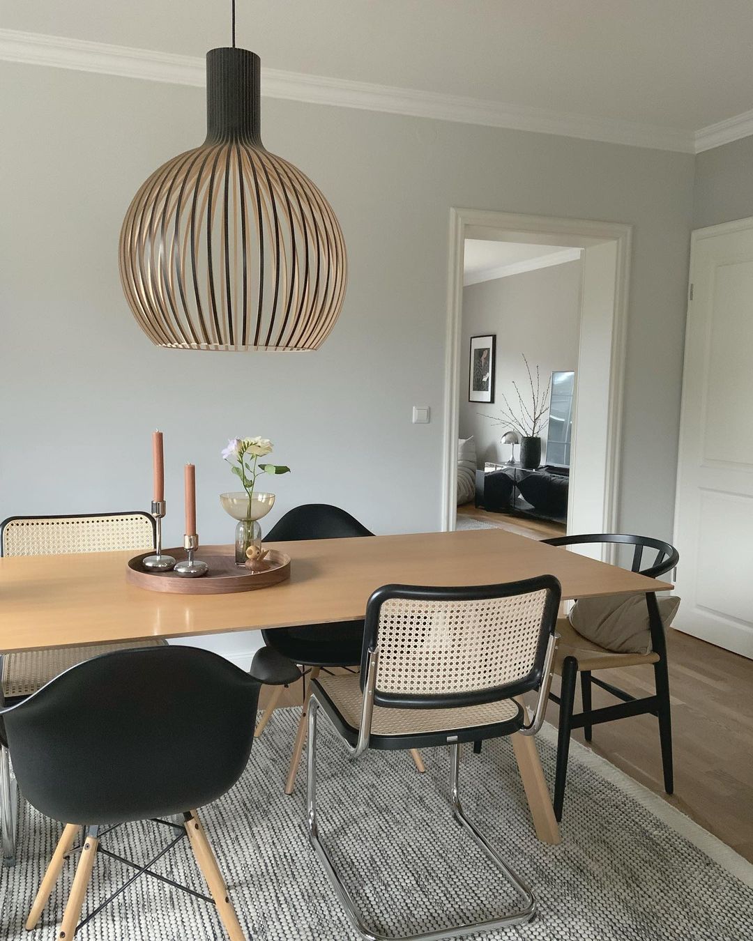 Cage Sculptural Birch Open-Frame Pendant Lamp - Letslighting
