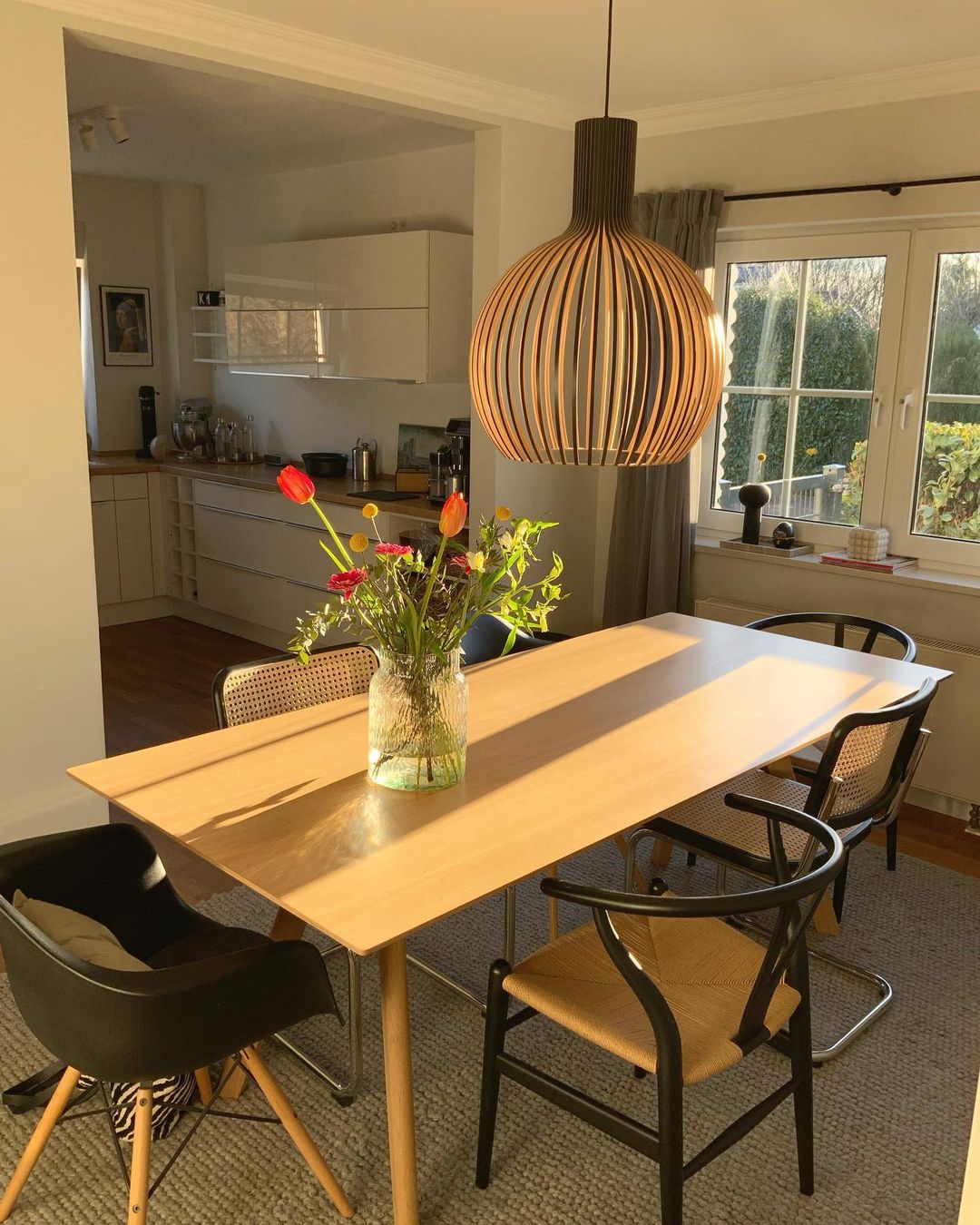 Cage Sculptural Birch Open-Frame Pendant Lamp - Letslighting