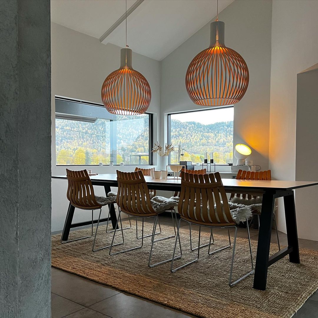Cage Sculptural Birch Open-Frame Pendant Lamp - Letslighting