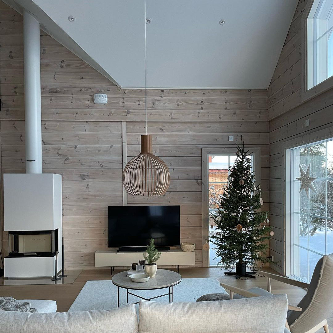Cage Sculptural Birch Open-Frame Pendant Lamp - Letslighting