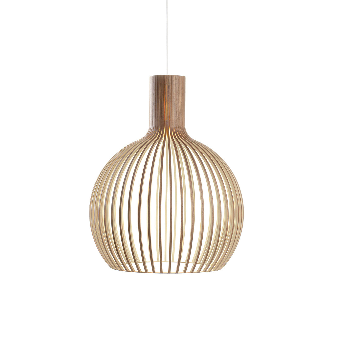 Cage Sculptural Birch Open-Frame Pendant Lamp - Letslighting